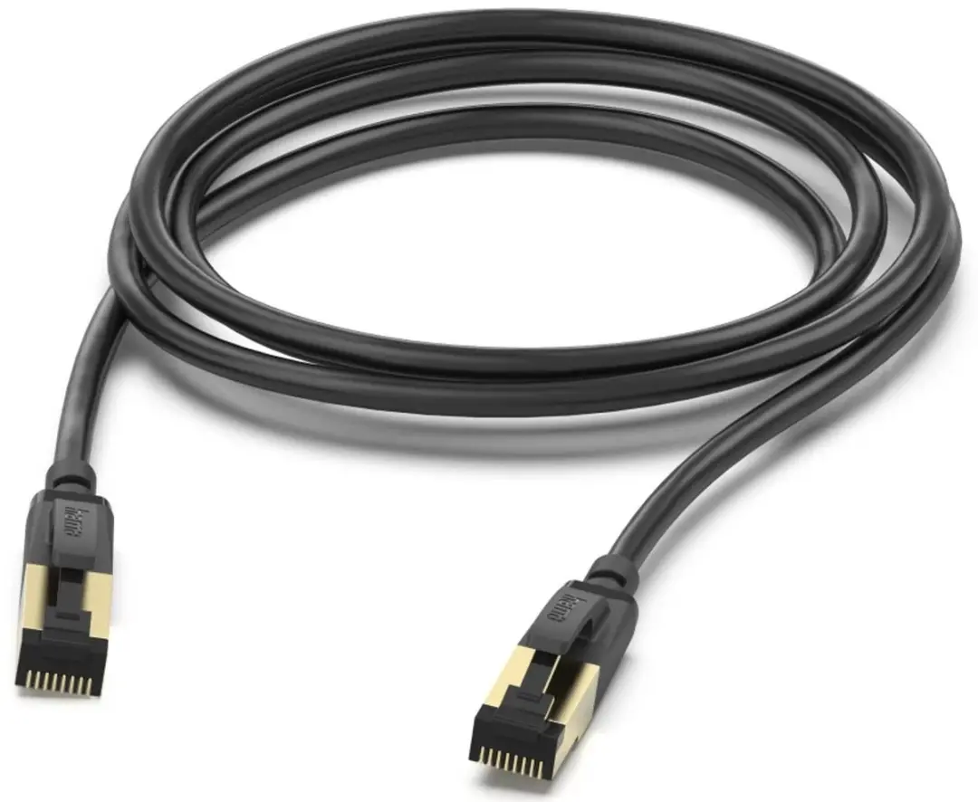 Hama CAT 8 S/FTP RJ45 Netwerkkabel 3m - Zwart