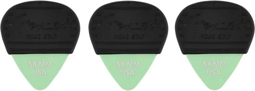 Fender Mojo Grip Plectrums 0.58mm - Dura-Tone Delrin - 3 Stuks