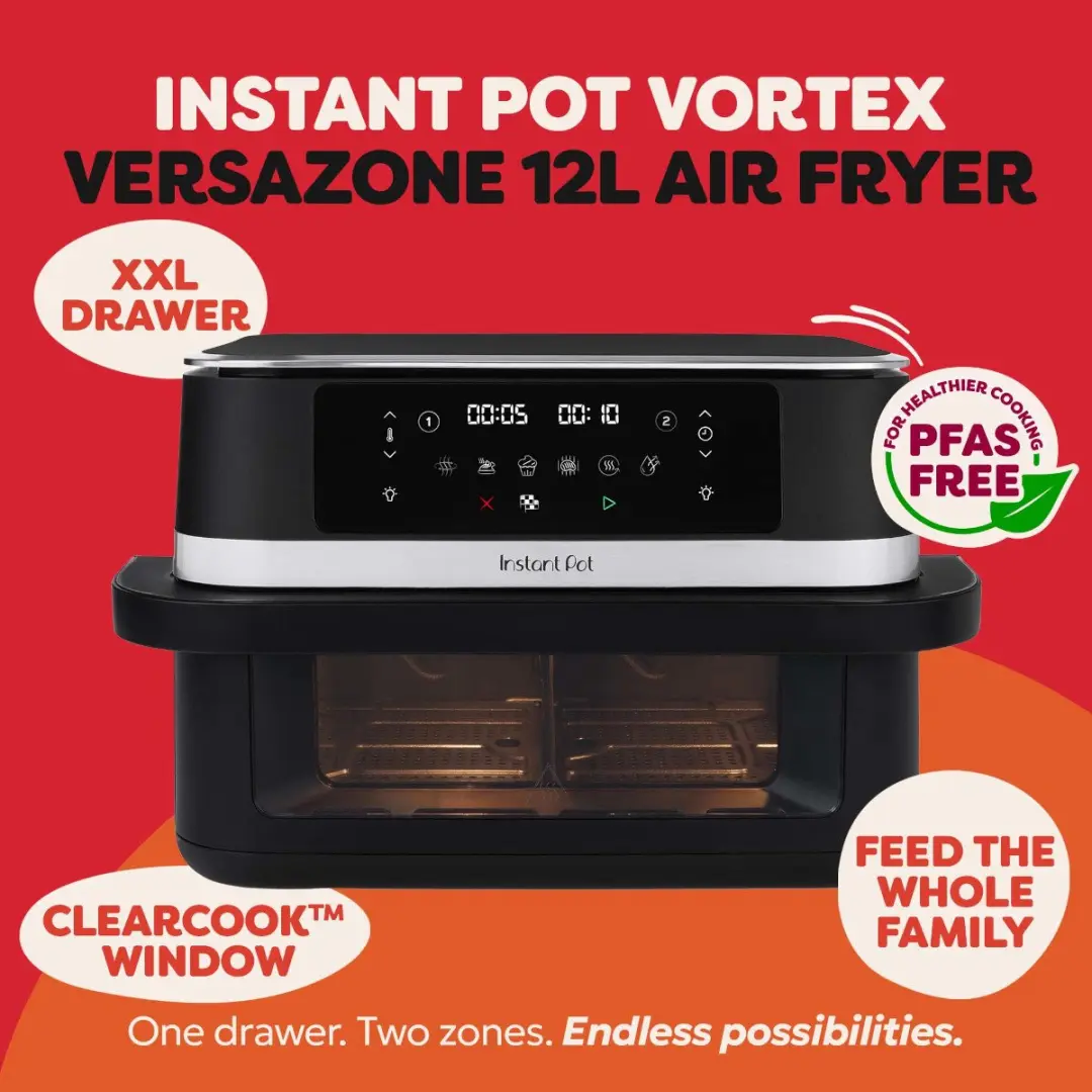 Instant Pot Vortex VersaZone 12L Airfryer - Zwart