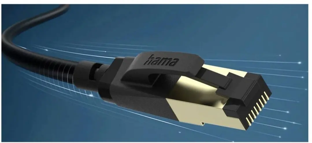 Hama CAT 8 S/FTP Netwerkkabel 1.5m - RJ45 - Zwart - afbeelding 6 van 6