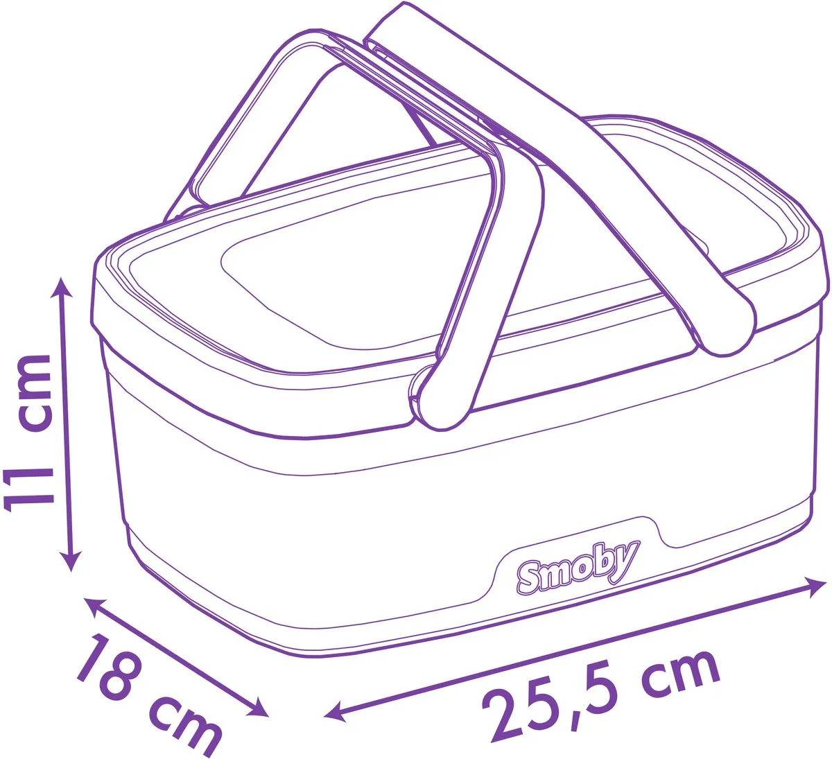 Smoby Stitch Picknickmand Speelgoedkeukenaccessoireset - 16-delig