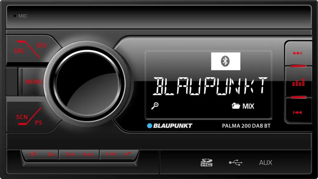 Blaupunkt Palma 200 DAB Radio - CD/Bluetooth - Enkel DIN - Zwart