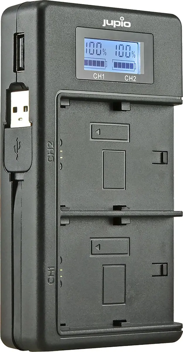 Jupio USB Duo Charger LCD
