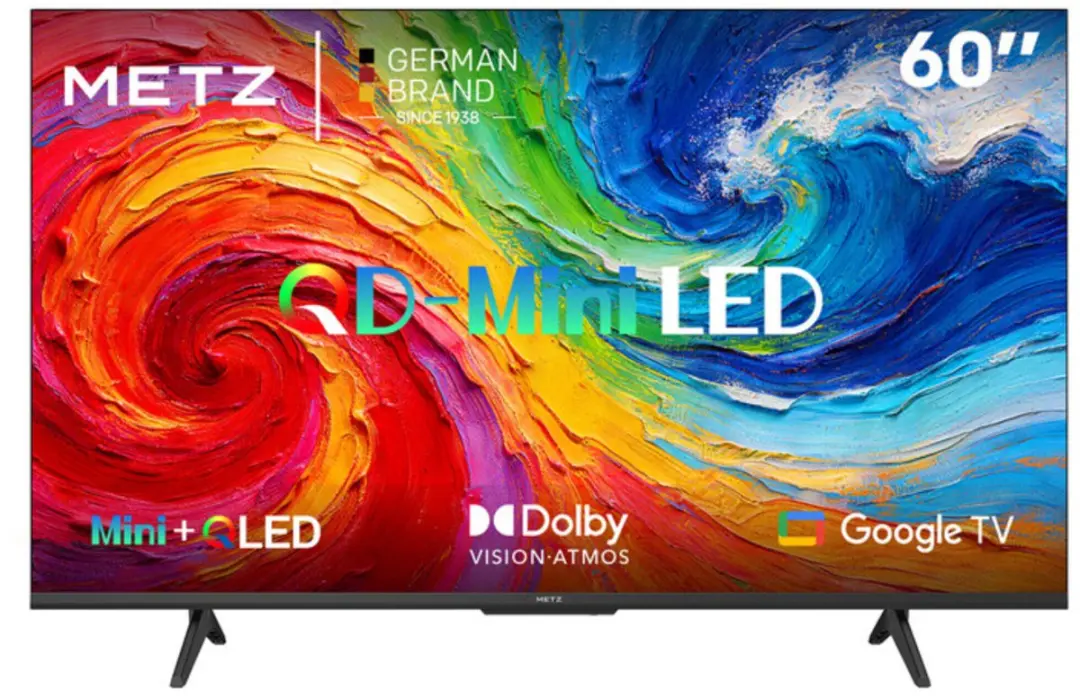 Metz 4K Qmini-led 60MNH7000Z TV - Zwart - afbeelding 4 van 5