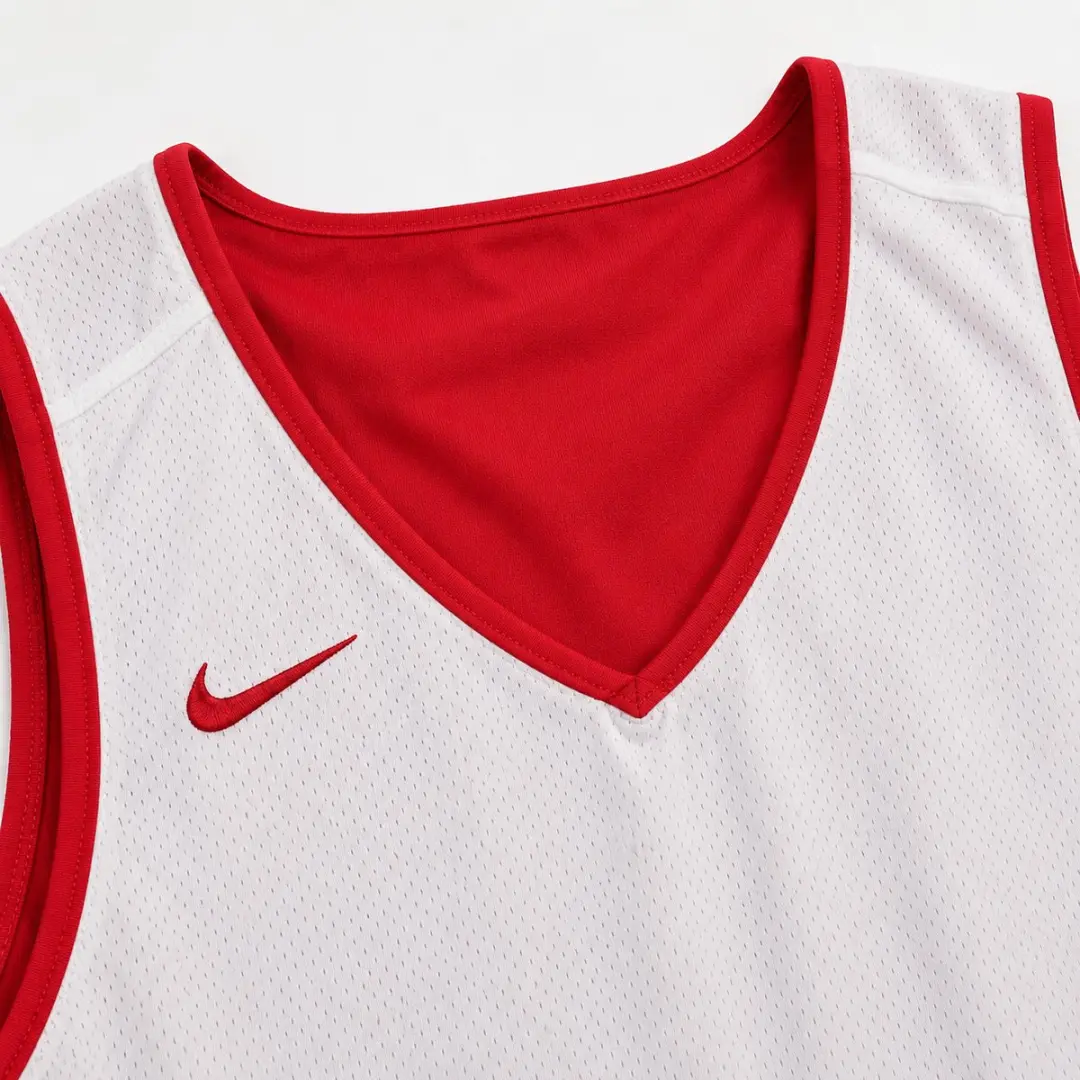 Nike Dri-FIT Practice Dish Jersey Reversible Basketbalshirt XXL - Team Scarlet/Wit