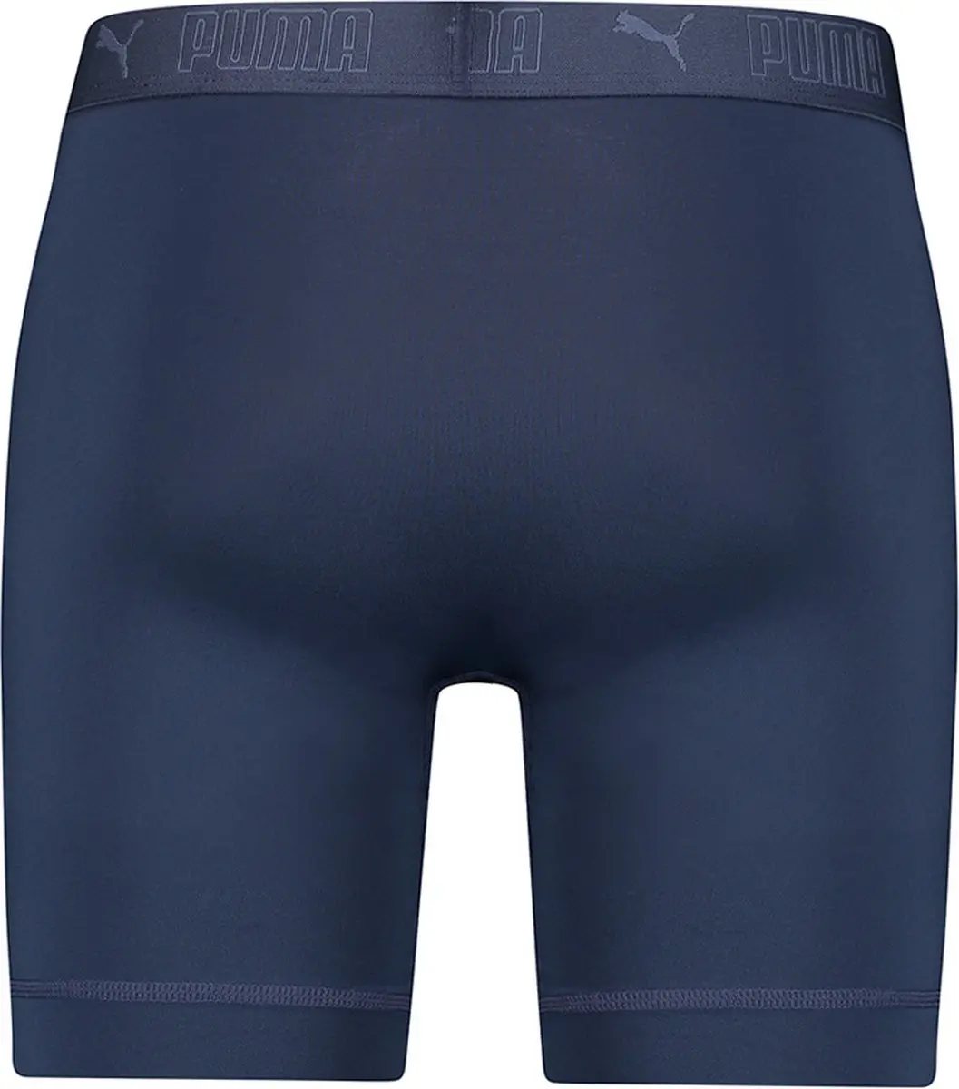 PUMA 2-pack Boxershort Short Heren - Zwart/Blauw S