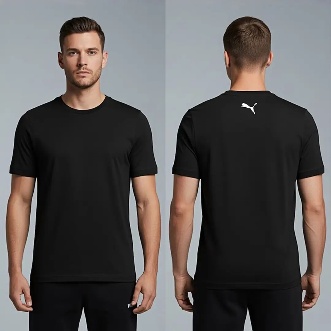 PUMA Heren T-Shirt XXL - 6 Stuks Zwart