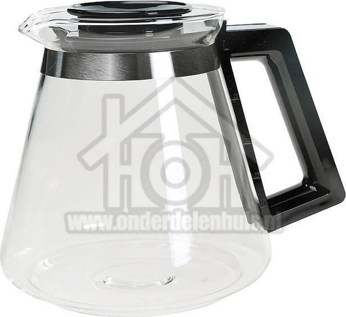 Melitta Aroma Signature Koffiekan Glaskan 6692438 - Zwart/Roestvrijstaal