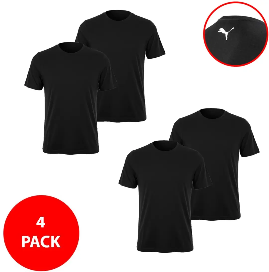 PUMA Heren T-Shirt 4-Pack XL
