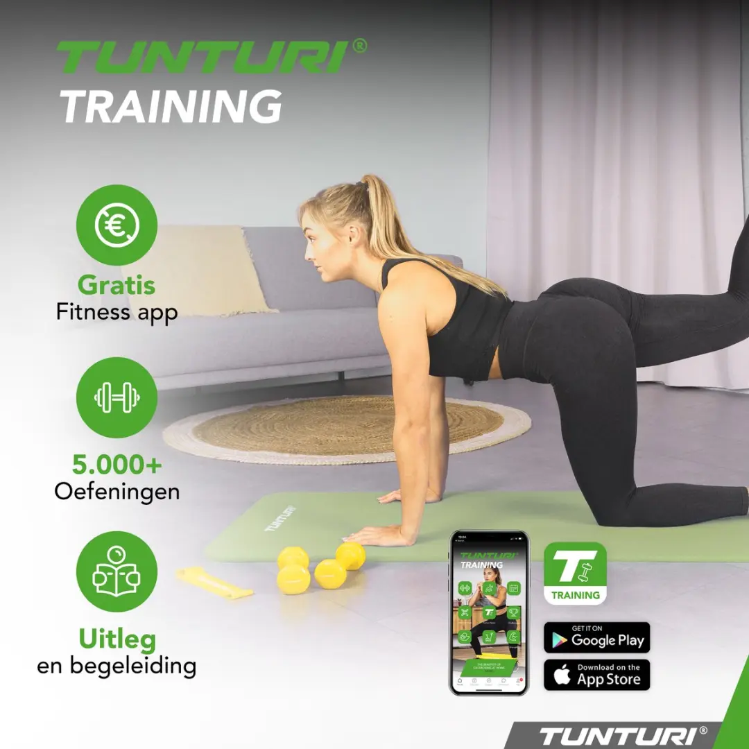 Tunturi NBR Yogamat - 180x60x1,5cm Mint