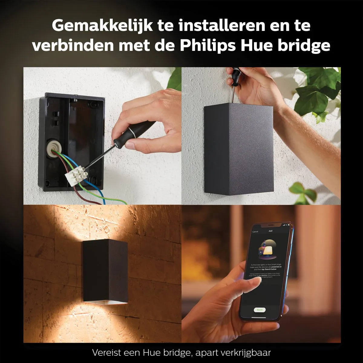 Philips Hue Resonate Muurlamp - Zwart