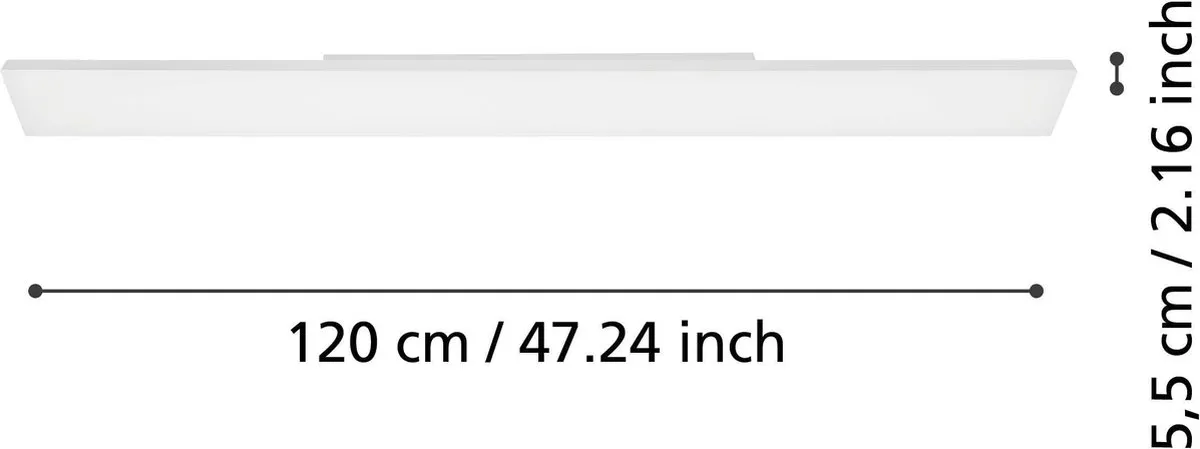 Eglo Turcona Plafondlamp LED 120cm - Wit