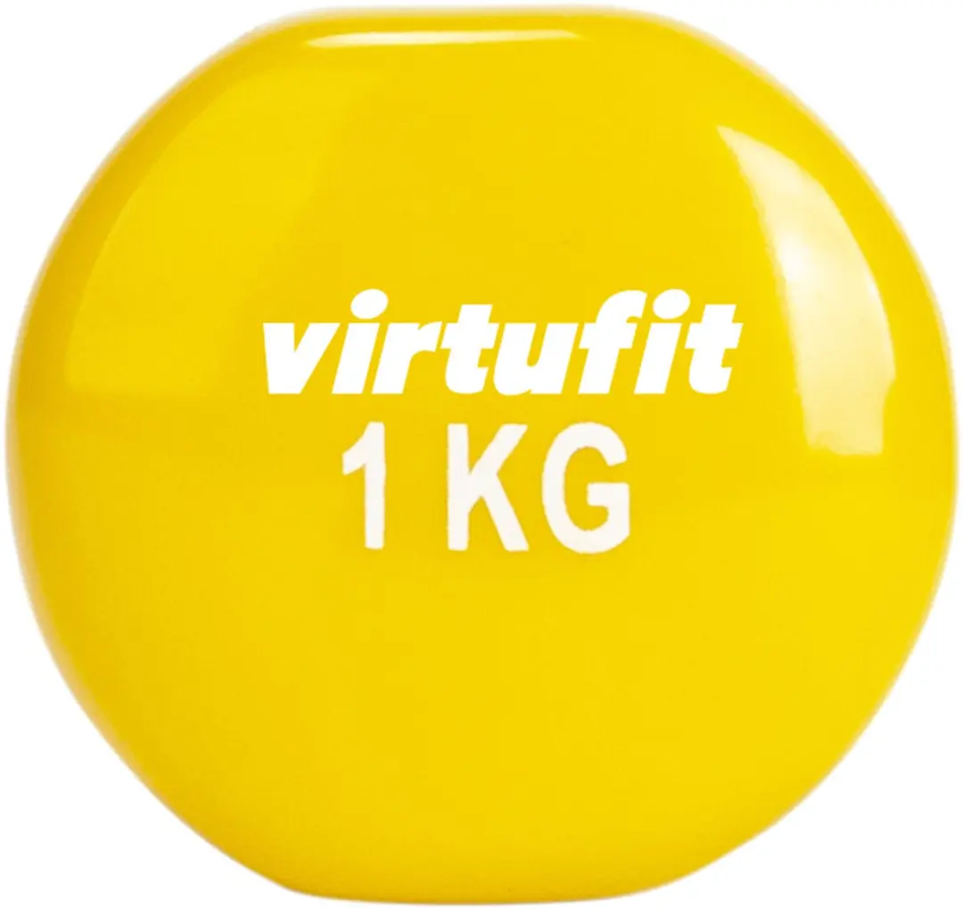 Virtufit Vinyl Dumbbell 1 kg - Geel