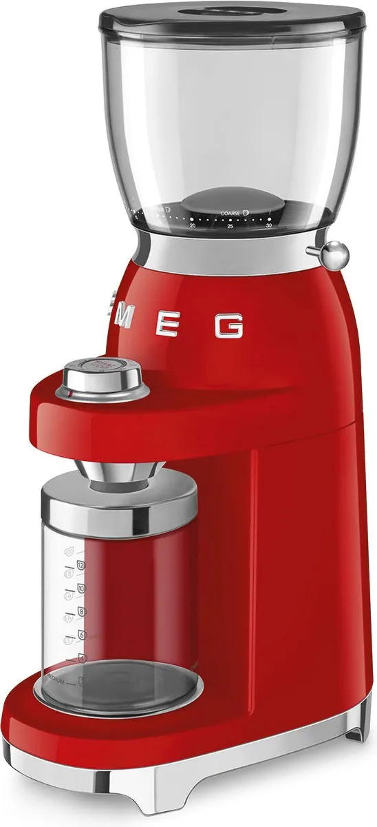 Smeg CGF11RDEU Elektrische Koffiemolen - Rood