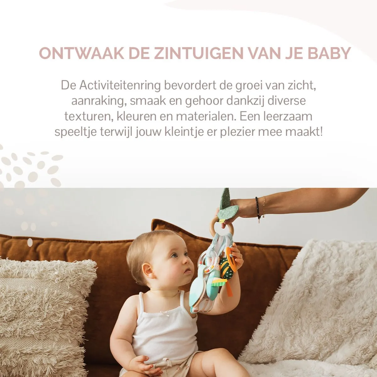 Sophie de Giraf Activiteitenring - Rammelaar & Bijtring Groen/Wit - afbeelding 6 van 6