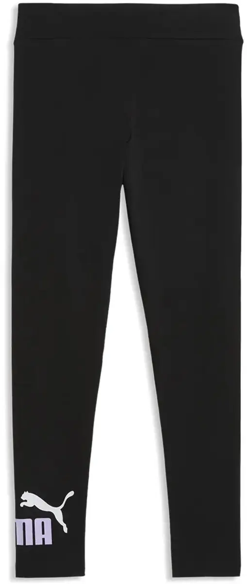 PUMA Ess 2 Color No1 Logo Leggings - 128 - Zwart/Lichtpaars
