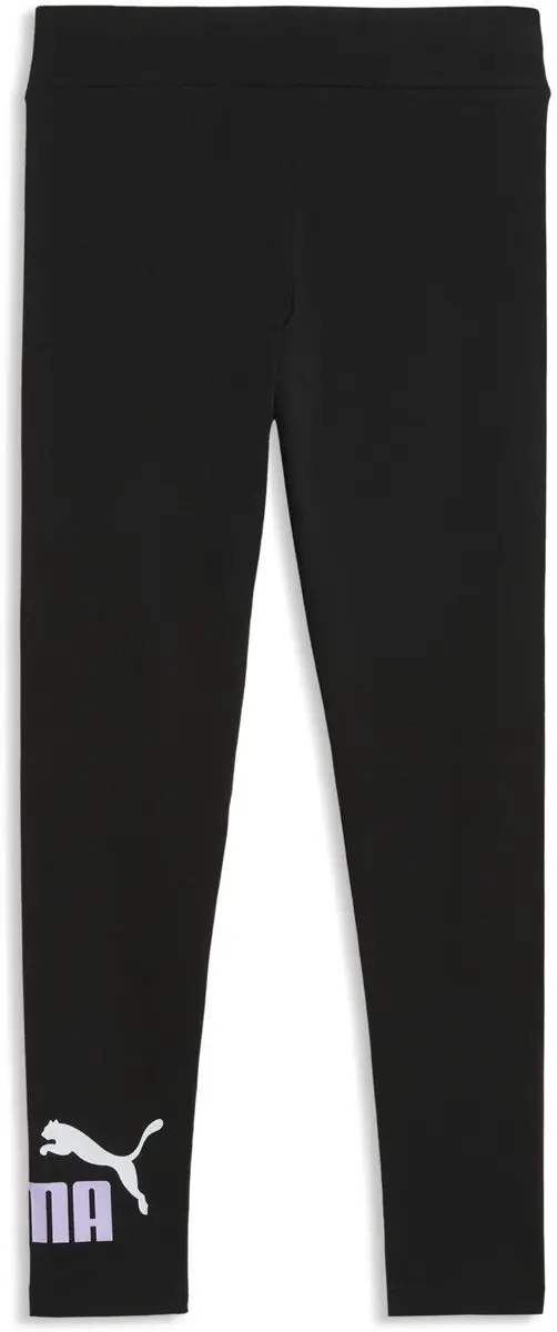 PUMA Ess 2 Color No1 Logo Leggings - 128 - Zwart/Lichtpaars