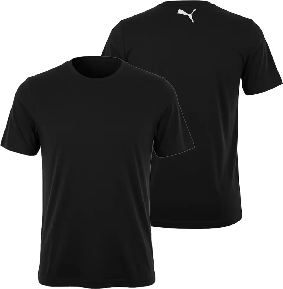PUMA Heren T-Shirt 6-Pack - Maat S - Zwart