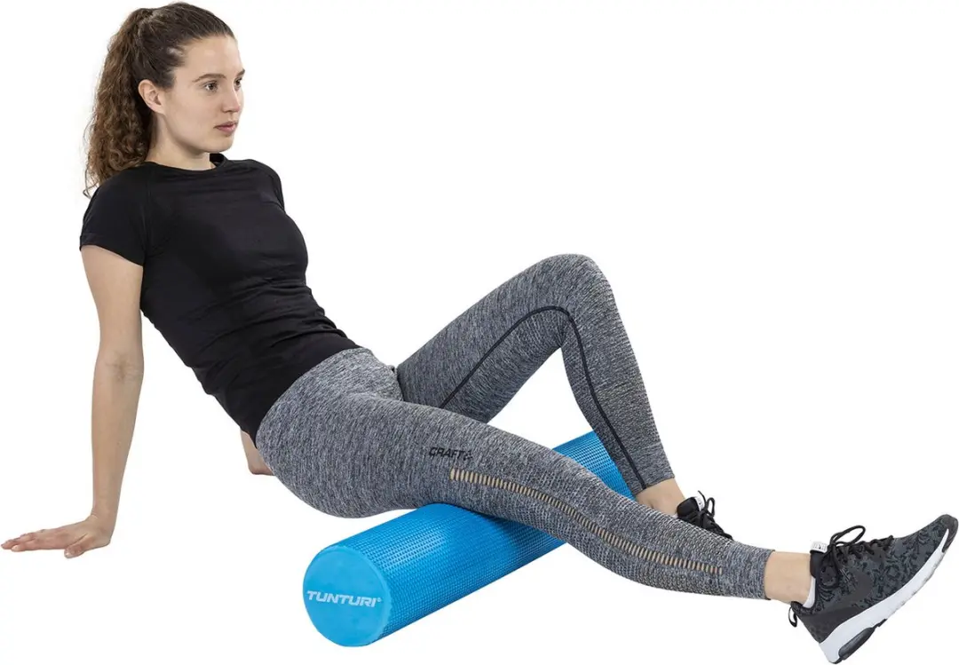 Tunturi Yoga Massageroller 90cm - Blauw
