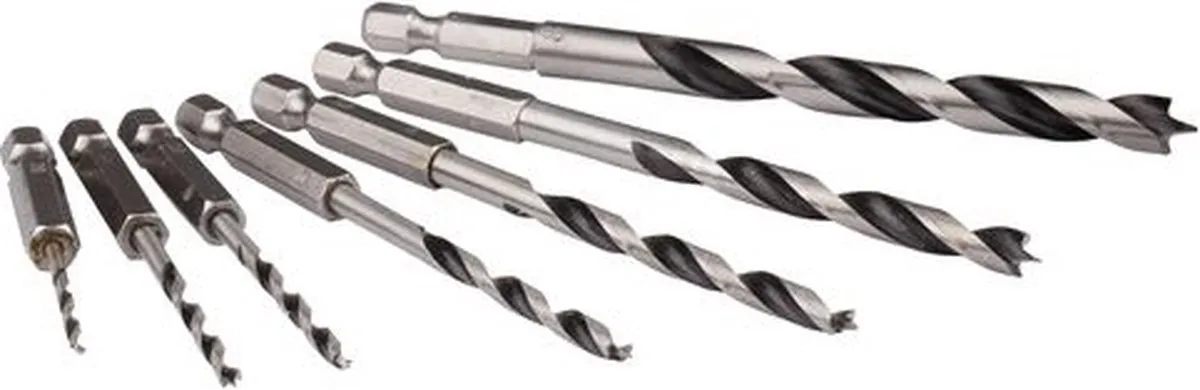 Makita D-62371 Houtspiraalborenset 7-delig