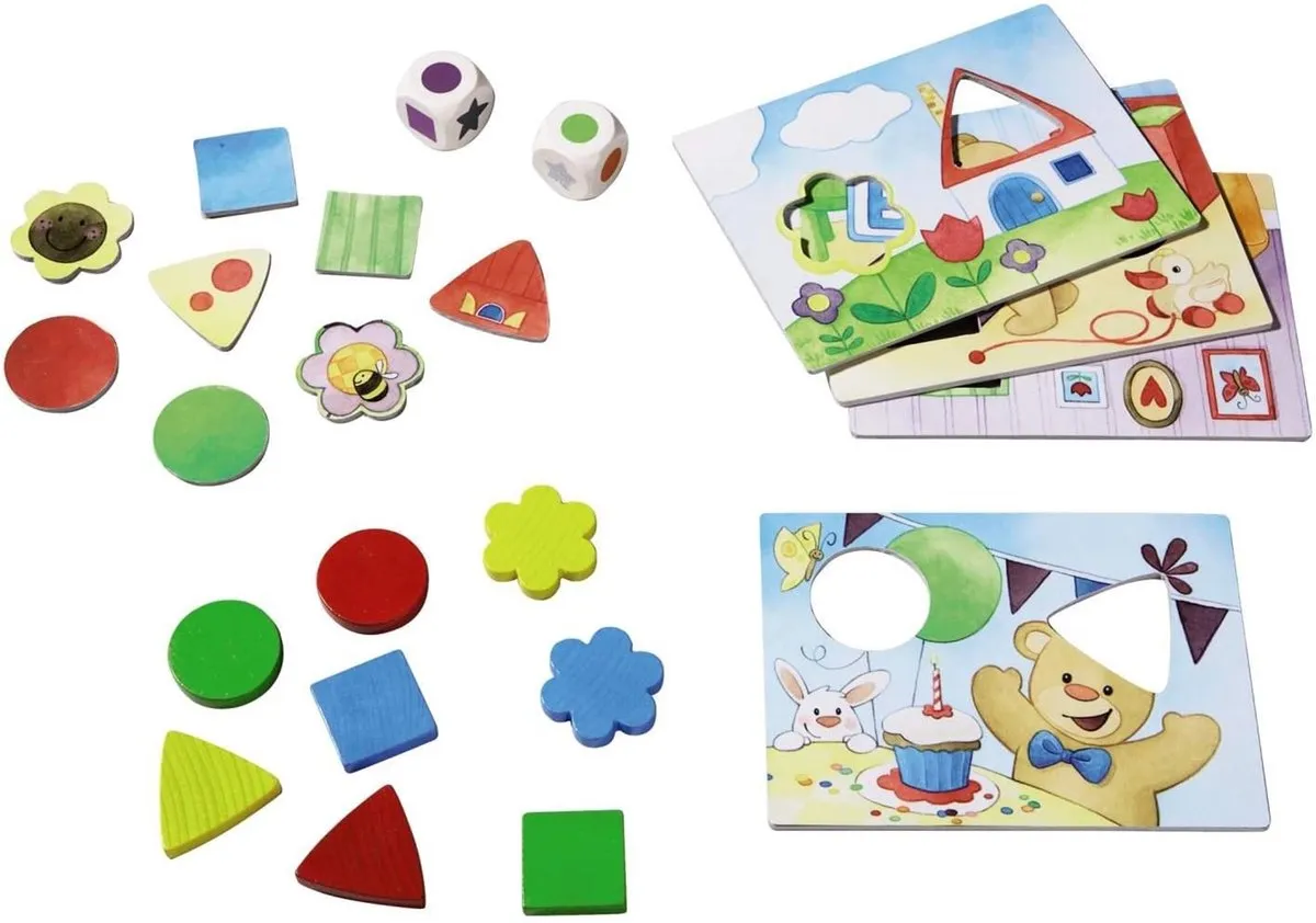 Haba Mijn eerste spellen Teddy's Kleuren en Vormen - Educatief 2+ jaar - Multicolor