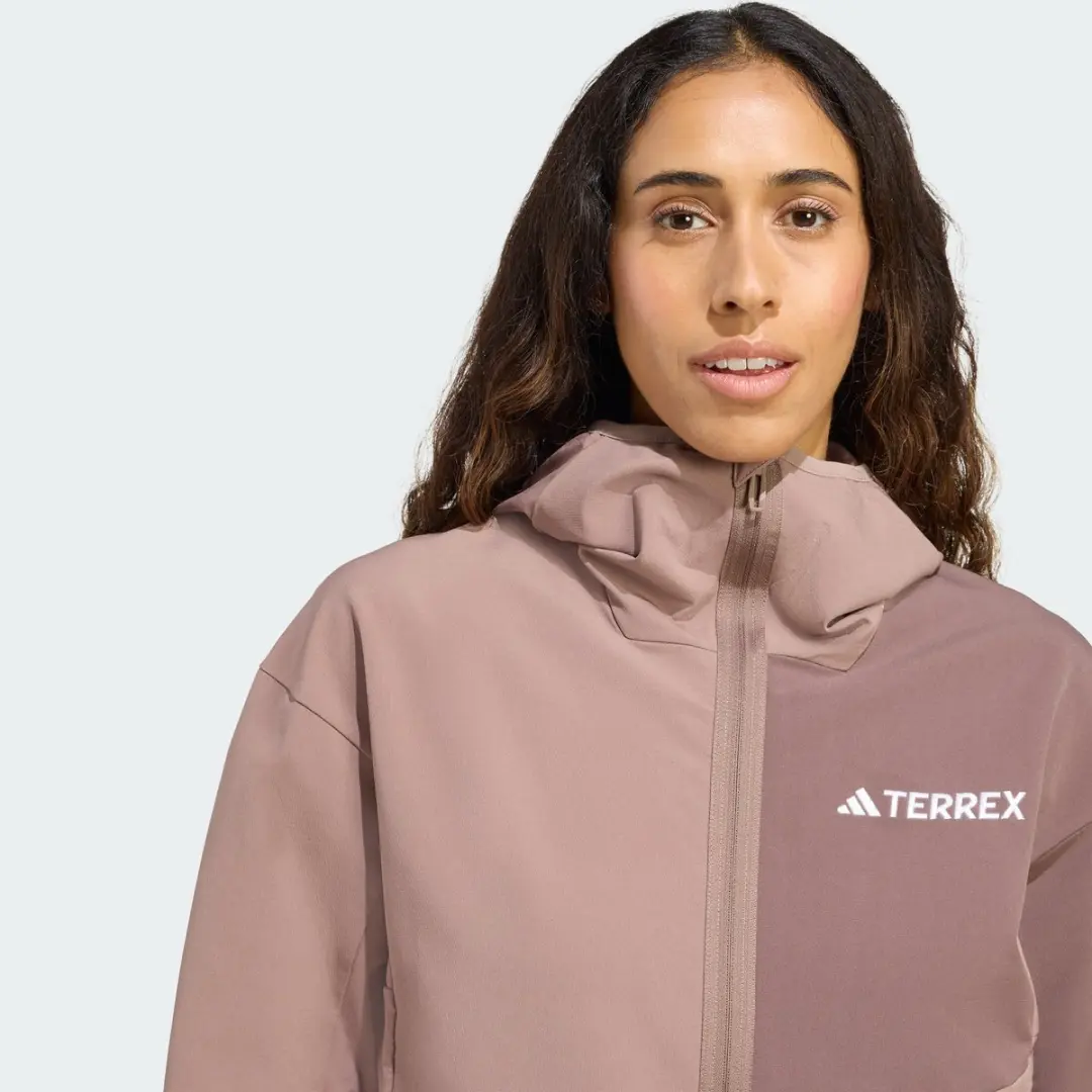 Adidas Terrex Multi Softshell Jack Dames - Bruin - XL