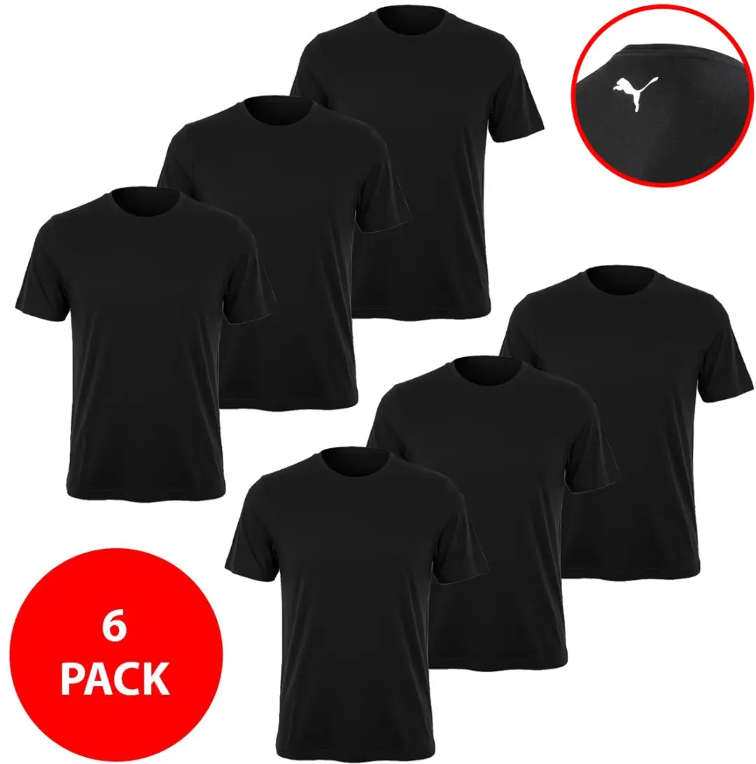 PUMA Heren T-Shirt 6-Pack M