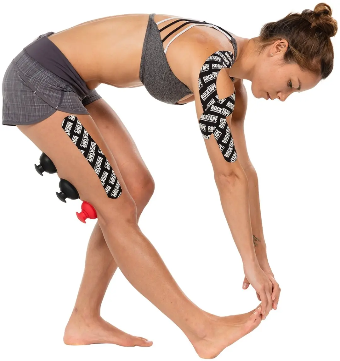RockTape RockPods - Zwart/Rood