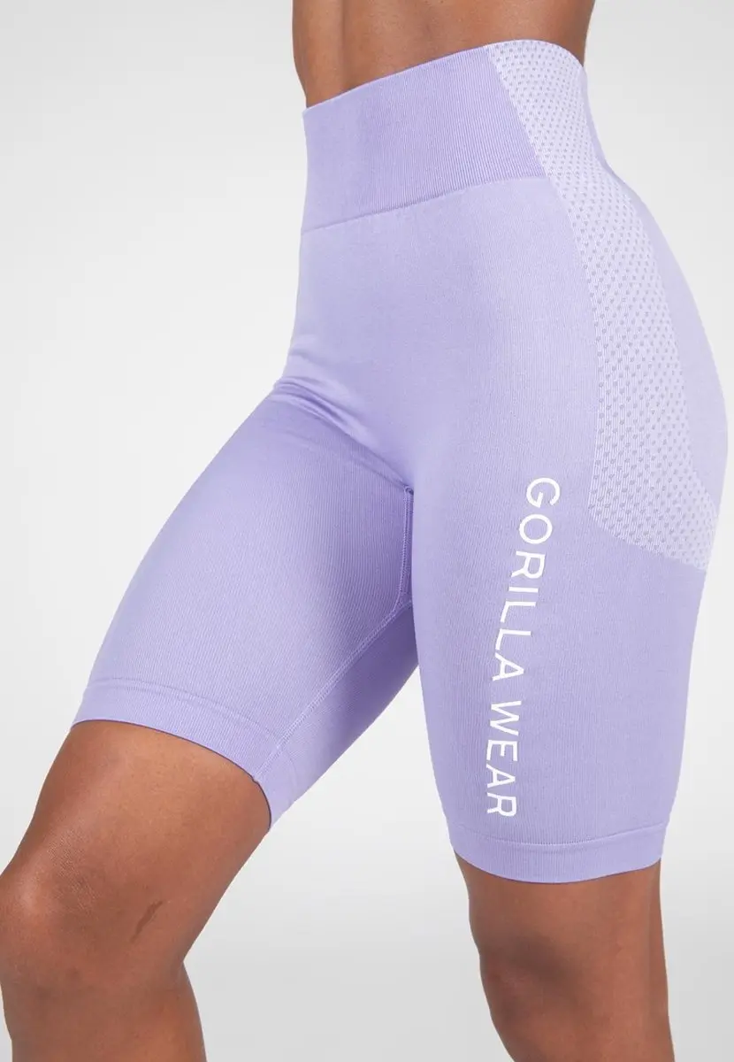 Gorilla Wear Selah Seamless Cycling Shorts XS - Lila