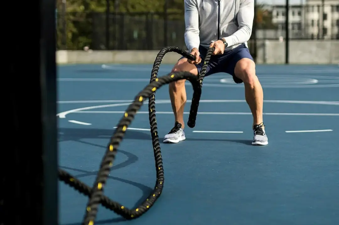 TRX Battle Rope 9m Polyester 8kg - Zwart