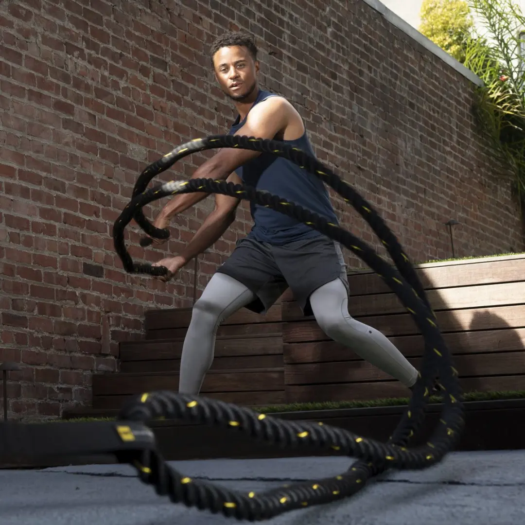 TRX Battle Rope 9m Polyester 8kg - Zwart