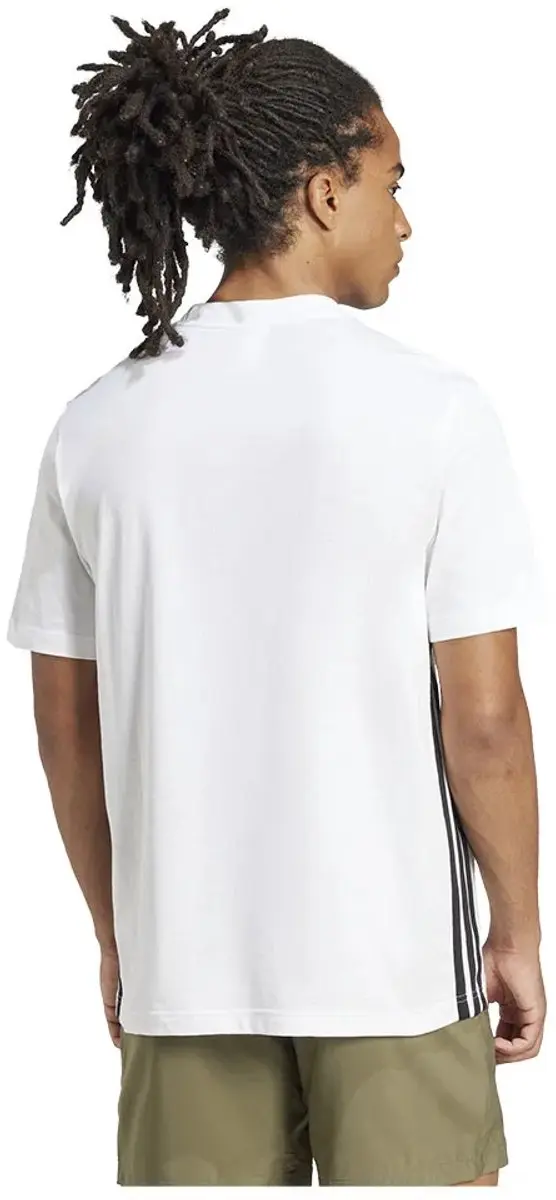 adidas Essentials 3 Stripes T-shirt Wit L