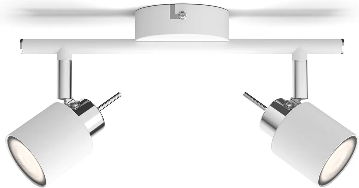 Philips Hue Meranti Opbouwspot Wit - 2 Lichtpunten - Incl. Dimmer Switch