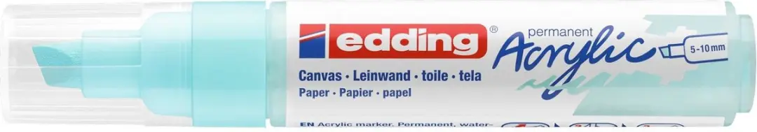 edding 5000 Acrylmarker Pastelblauw - afbeelding 2 van 3