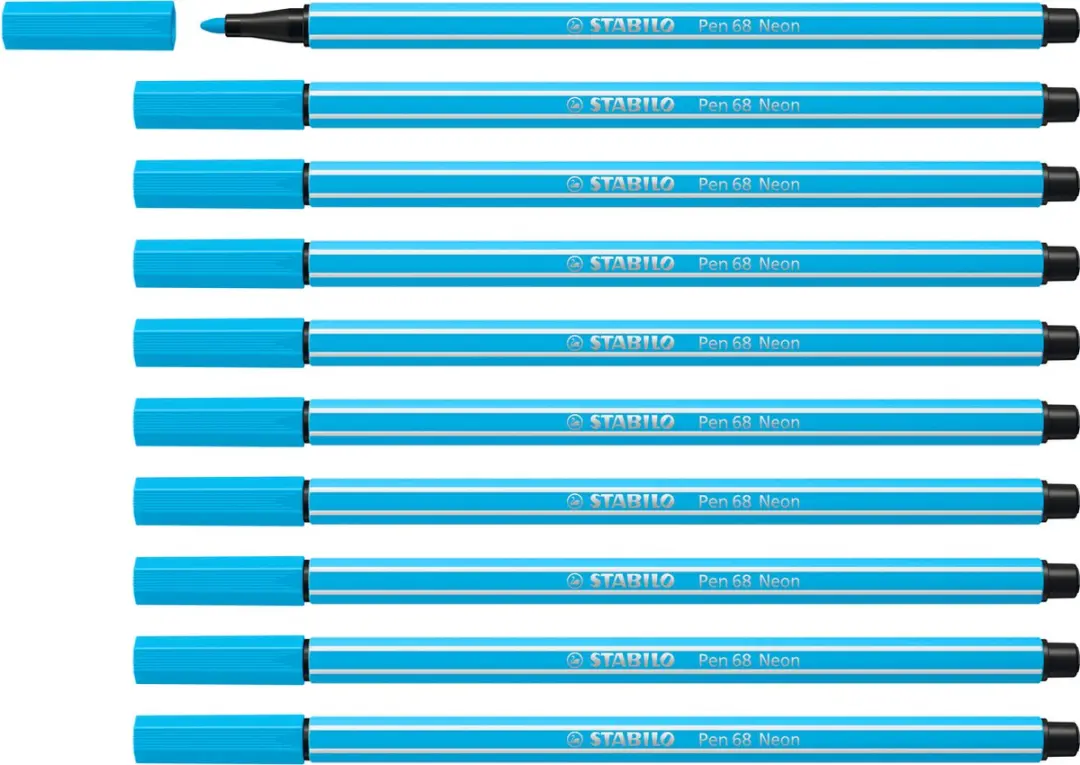 STABILO Pen 68 Neon Blauw