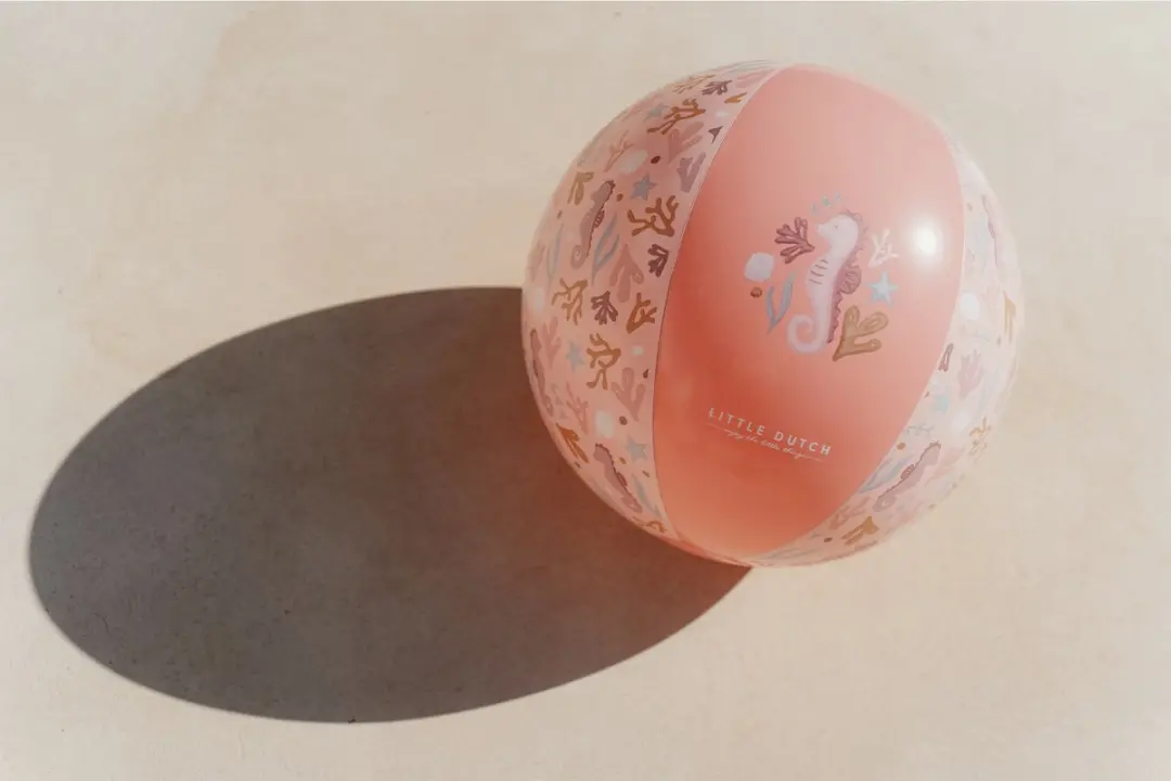Rubo Toys Little Dutch Ocean Dreams Strandbal - 35cm Roze