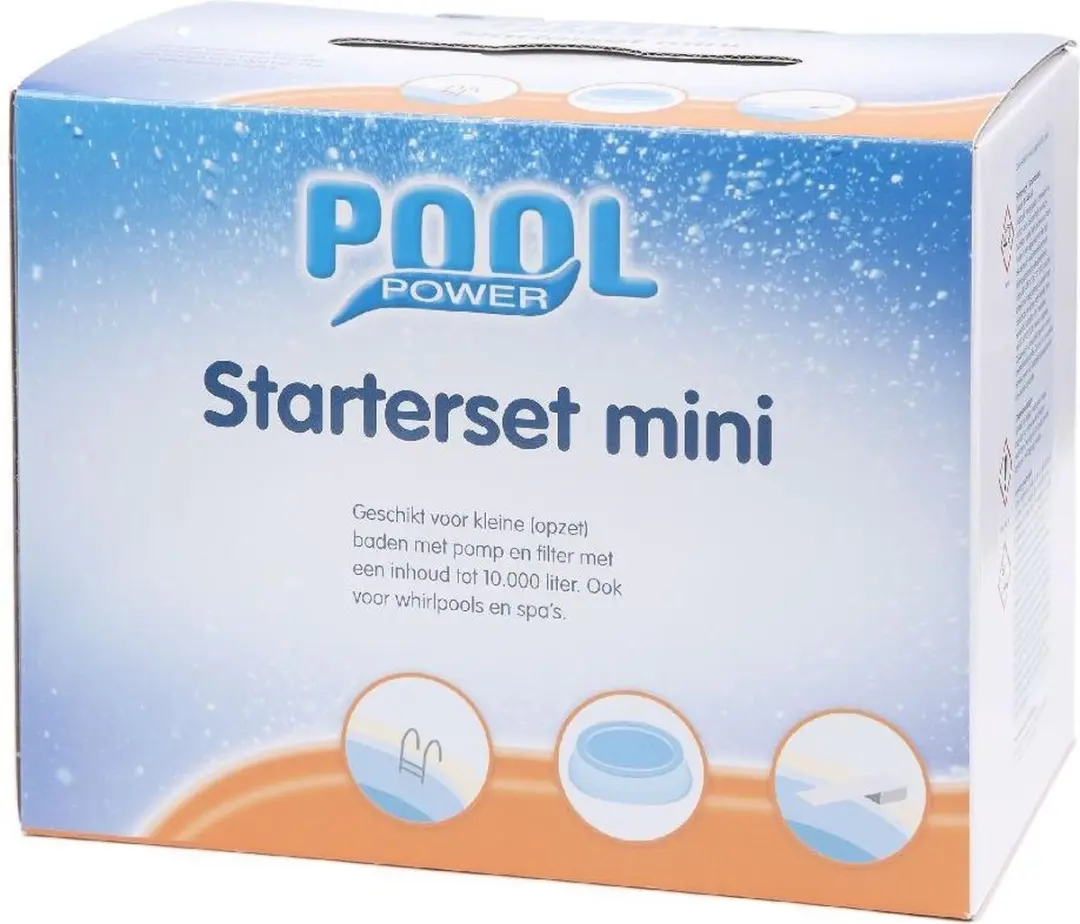 Pool Power Startset Mini pH- en Chloortestkit - 4 Stuks