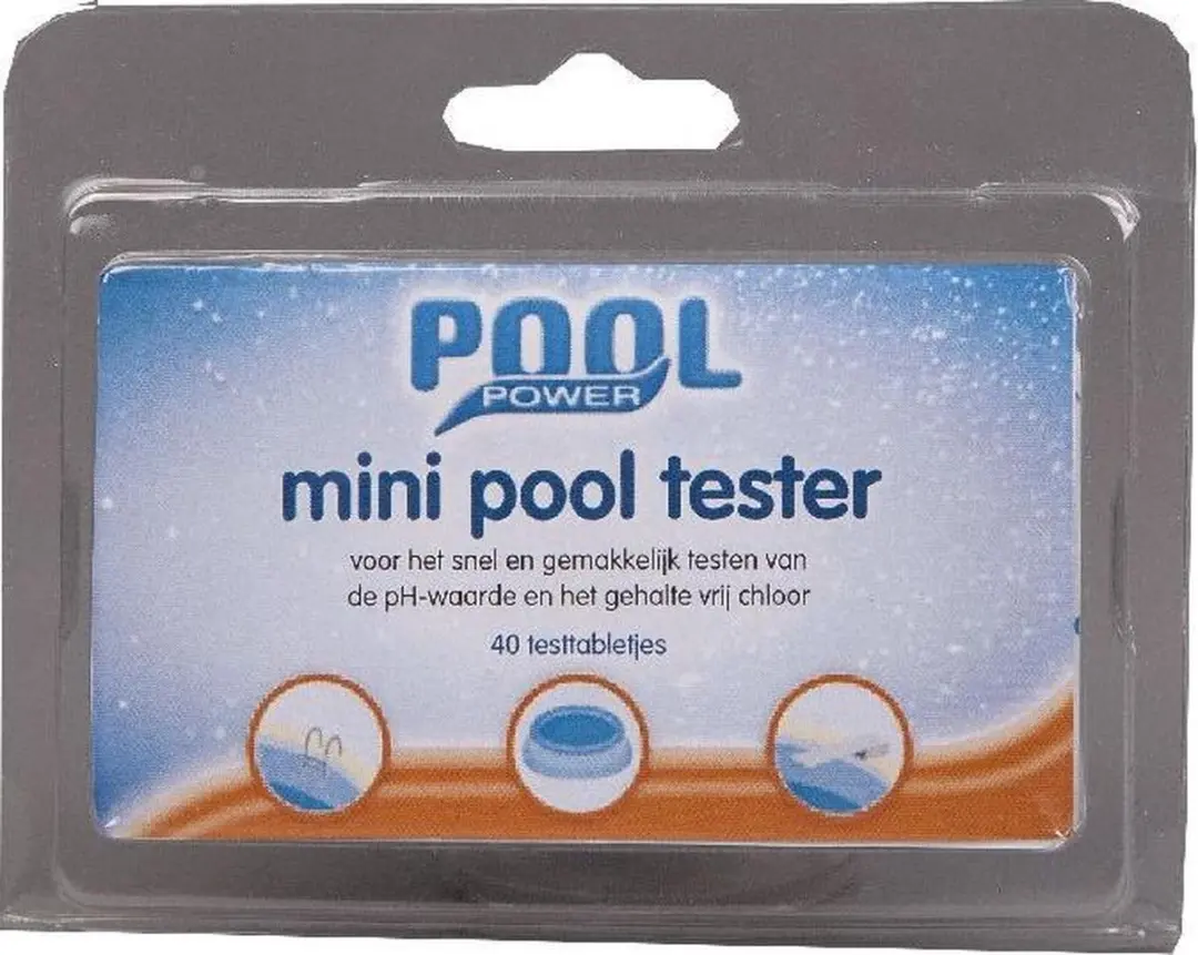 Pool Power Startset Mini pH- en Chloortestkit - 4 Stuks