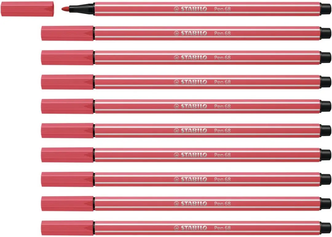 STABILO Pen 68 Premium Viltstift Roest Rood