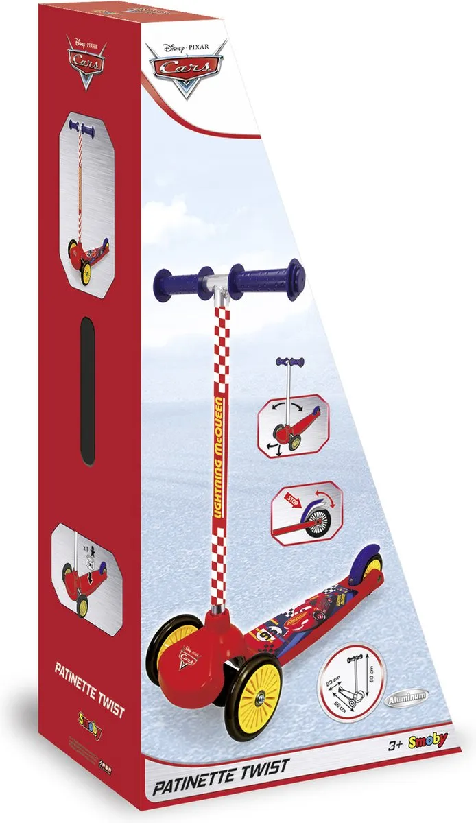 Smoby Cars Twist Scooter - 3 Wielen - Vanaf 3 jaar