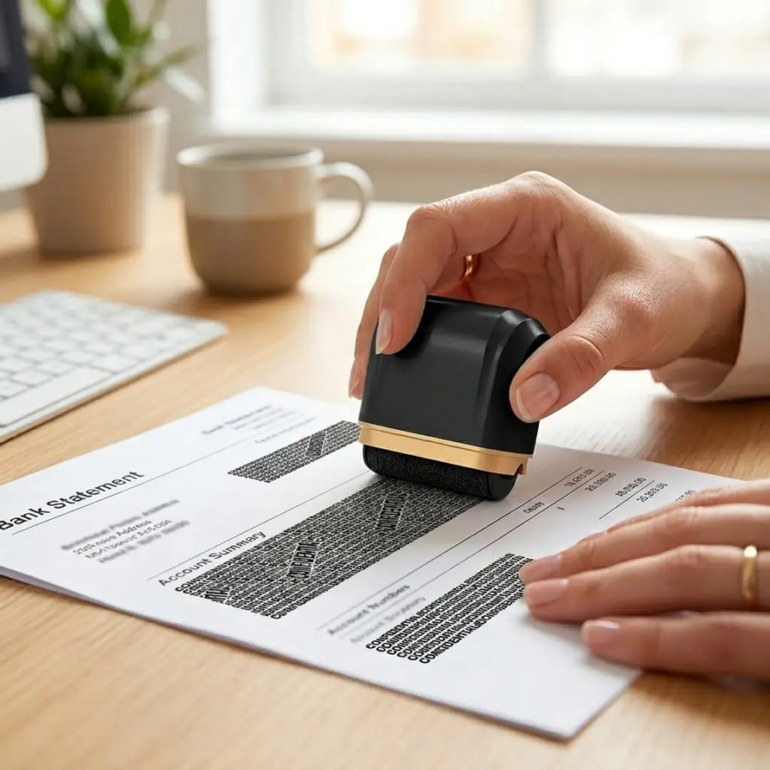 NUVEX Privacy Rollerstempel Zwart - 4 Stuks
