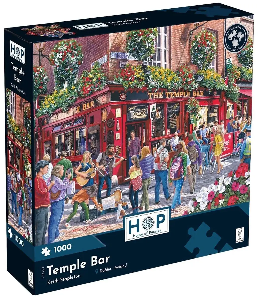 House of Puzzles Temple Bar Legpuzzel 1000 Stuks