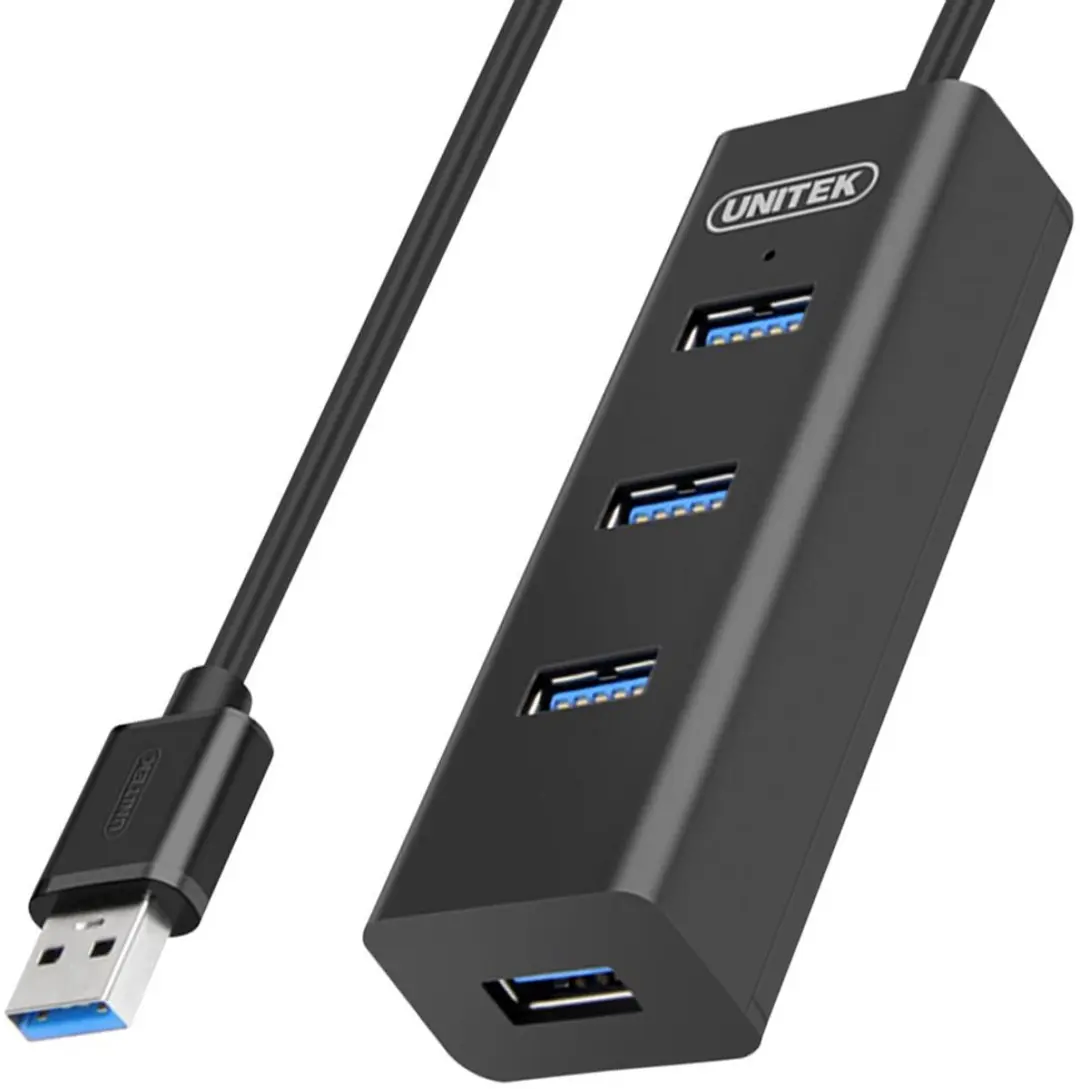 Unitek Y-Serie Y-3089 USB 3.0 Hub - 4 Poorten - Zwart