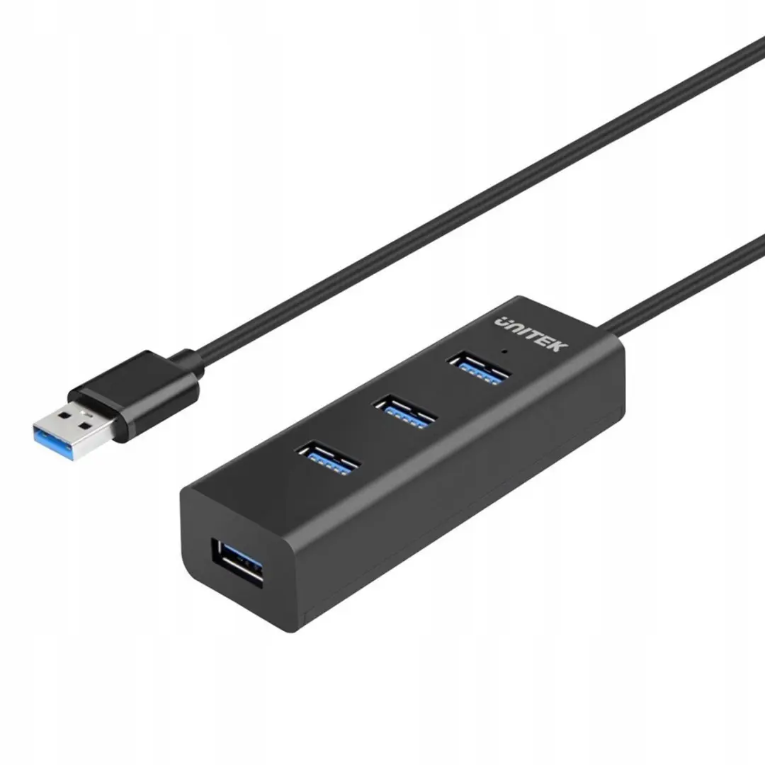 Unitek Y-Serie Y-3089 USB 3.0 Hub - 4 Poorten - Zwart