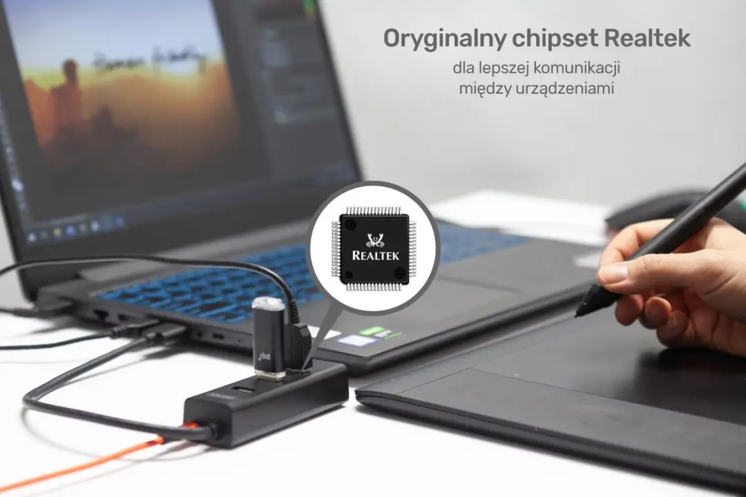 Unitek Y-Serie Y-3089 USB 3.0 Hub - 4 Poorten - Zwart
