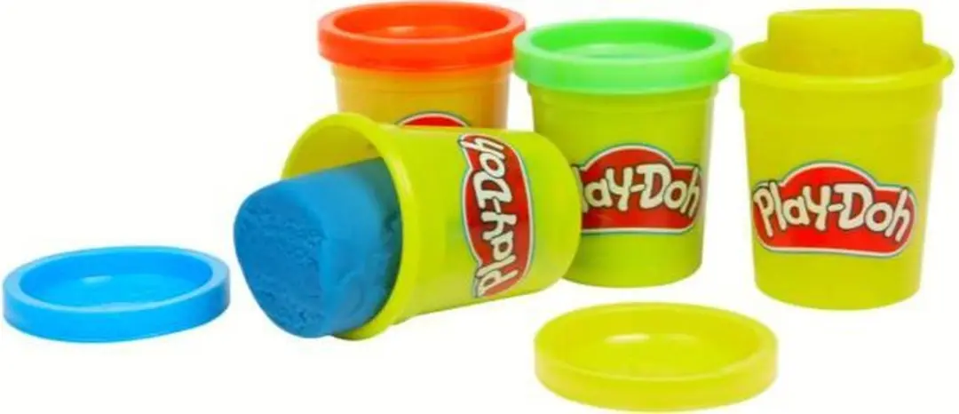 Play-Doh Verfset 4 Potjes Klei - Geel