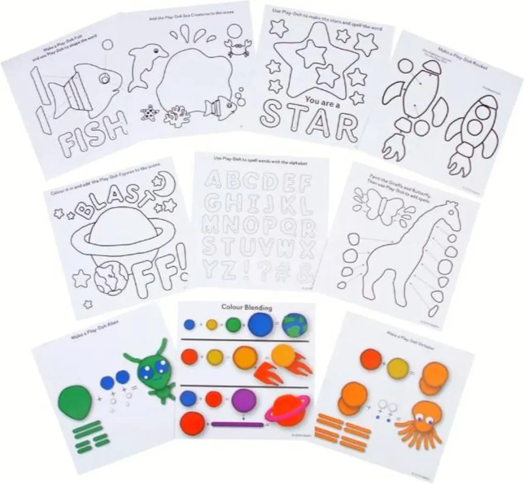 Play-Doh Verfset 4 Potjes Klei - Geel