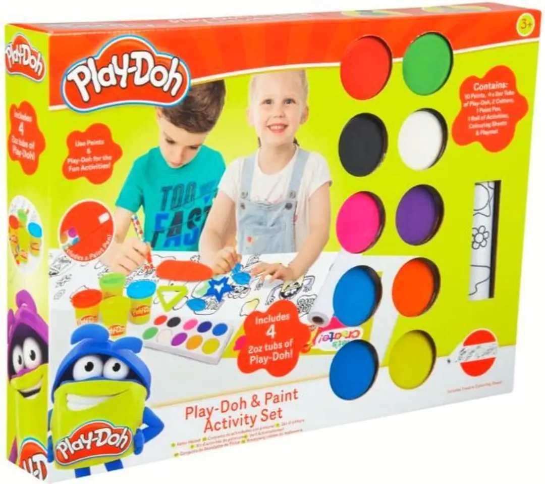 Play-Doh Verfset 4 Potjes Klei