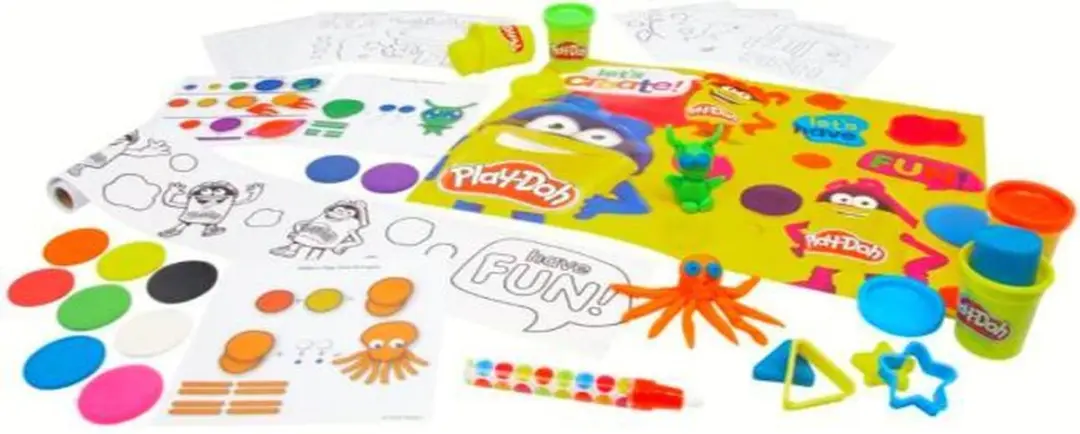 Play-Doh Verfset 4 Potjes Klei - Geel