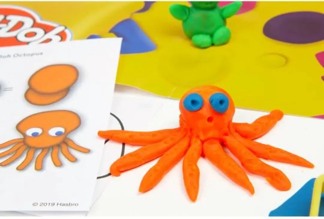 Play-Doh Verfset 4 Potjes Klei - Geel